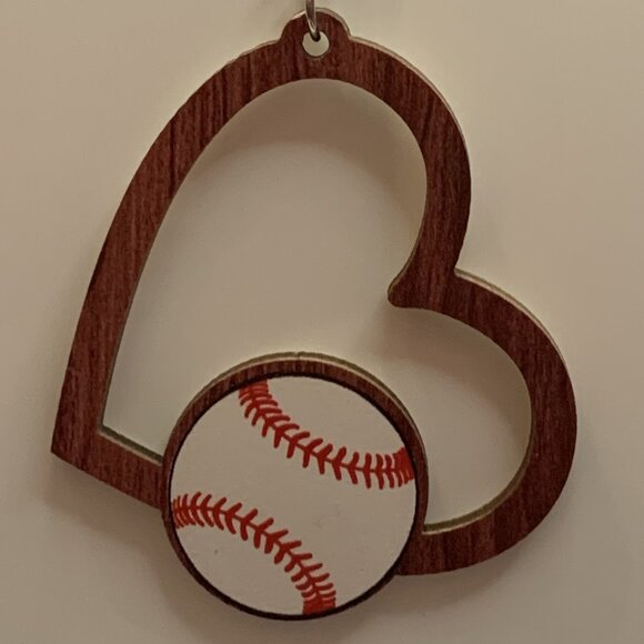 Baseball Earring, MLB Earring, Gift Idea, Sports Earring, Athletic Earring, Love - Picture 4 of 4